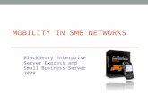 MOBILITY IN SMB NETWORKS BlackBerry Enterprise Server Express and Small Business Server 2008.
