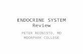 ENDOCRINE SYSTEM Review PETER REONISTO, MD MOORPARK COLLEGE.