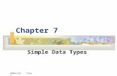 20061129 chap7 Chapter 7 Simple Data Types. 20061129 chap7 2 Objectives No programming language can predefine all the data types that a programmer may.