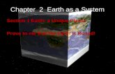Chapter 2 Earth as a System Section 1 Earth: a Unique Planet Prove to me that the Earth is Round!