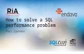 How to solve a SQL performance problem Paul Zgondea.