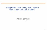 Slide 1 Marcel Demarteau Brenna Flaugher Proposal for project space utilization at Sidet.