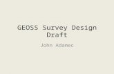 GEOSS Survey Design Draft John Adamec. Survey Design Schematic Substance Question Sections Sorting Questions Are you familiar with GEO/GEOSS? YN Which,