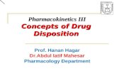 Prof. Hanan Hagar Dr.Abdul latif Mahesar Pharmacology Department Pharmacokinetics III Concepts of Drug Disposition.