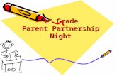 1 st Grade Parent Partnership Night. BEE Binders Bring Everything Everyday! Behavior Calendar Social Contract Reading Log Homework.