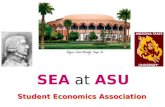 SEA at ASU Student Economics Association. Economics and the Environment.
