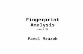 Fingerprint Analysis (part 2) Pavel Mrázek. Local ridge frequency.