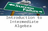 Introduction to Intermediate Algebra. Placement Exam on Blackboard Go to //elearning.emporia.edu/ Find math_placement201110: