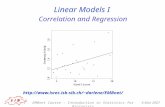6 Mar 2007EMBnet Course – Introduction to Statistics for Biologists Linear Models I darlene/EMBnet/ Correlation and Regression.