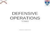 DEFENSIVE OPERATIONS DEFENSIVE OPERATIONS TC9B83.