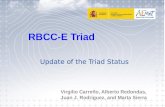 RBCC-E Triad Update of the Triad Status Virgilio Carreño, Alberto Redondas, Juan J. Rodriguez, and Marta Sierra.