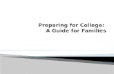 Understand the benefits of a college education.  Learn the pathways to college.  Learn how to prepare for college admission.