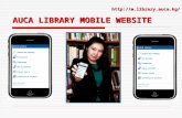 AUCA LIBRARY MOBILE WEBSITE http://m.library.auca.kg