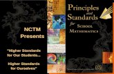 1. Principles Equity Curriculum Teaching 3 Assessment Technology Principles The principles describe particular features of high-quality mathematics programs.