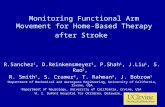 Monitoring Functional Arm Movement for Home-Based Therapy after Stroke R.Sanchez 1, D.Reinkensmeyer 1, P.Shah 1, J.Liu 1, S. Rao 1, R. Smith 1, S. Cramer.