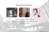 Sarah Charles Course Leader FdA Fashion Principal Lecturer @ The Arts Institute Bournemouth.
