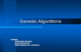 Genetic Algorithms Authors: Aleksandra Popovic, Drazen Draskovic, Veljko Milutinovic, vm@etf.rs.