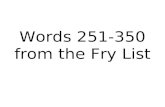 Words 251-350 from the Fry List. important until.