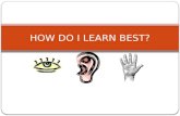 HOW DO I LEARN BEST?. Three Kinds of Learners Visual Learners Auditory Learners Tactile Learners.