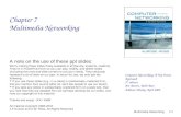 Multimedia Networking7-1 Chapter 7 Multimedia Networking A note on the use of these ppt slides: We’re making these slides freely available to all (faculty,