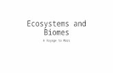 Ecosystems and Biomes A Voyage to Mars. Objectives The student will be able to: Describe the position of each planet with respect to the sun Explain why.