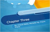 Chapter Three By: Cheryll Walla, Michelle Yip, Pravin Khaira.