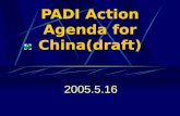PADI Action Agenda for China(draft) 2005.5.16. History of Poverty Reduction in China History of Monitoring & Evaluation in Poverty Reduction Objectives.