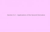 Section 5.2 – Applications of the Second Derivative.
