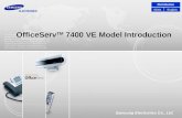 Samsung Electronics Co., Ltd. OfficeServ TM 7400 VE Model Introduction Distribution EnglishED01.