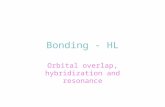 Bonding - HL Orbital overlap, hybridization and resonance.