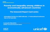Leonardo Menchini, lmenchini@unicef.orglmenchini@unicef.org UNICEF Innocenti Research Centre Poverty and inequality among children in economically advanced.