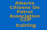Alberta Citizens On Patrol Association COP training 1.