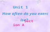 Unit 1 How often do you exercise? Section A What do you do on weekdays? How about weekends? always … usually … often … sometimes … … I.