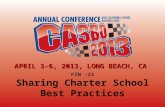 FIN -23 Sharing Charter School Best Practices APRIL 3-6, 2013, LONG BEACH, CA.