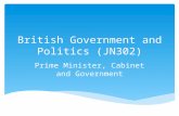 British Government and Politics (JN302) Prime Minister, Cabinet and Government.