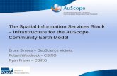 AN ORGANISATION FOR A NATIONAL EARTH SCIENCE INFRASTRUCTURE PROGRAM The Spatial Information Services Stack – infrastructure for the AuScope Community Earth.