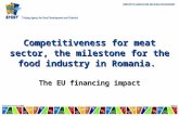 Competitiveness for meat sector, the milestone for the food industry in Romania. The EU financing impact.