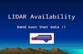 LIDAR Availability Hand over that data !!. Where do we have LIDAR for NC? Phase I & II counties Coastal USGS data.