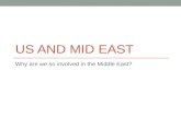 US AND MID EAST Why are we so involved in the Middle East?