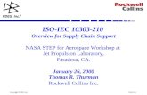 Copyright PDES, Inc. R 2000.01.26 ISO-IEC 10303-210 Overview for Supply Chain Support NASA STEP for Aerospace Workshop at Jet Propulsion Laboratory, Pasadena,