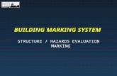 BUILDING MARKING SYSTEM STRUCTURE / HAZARDS EVALUATION MARKING.