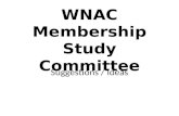 WNAC Membership Study Committee Suggestions / Ideas.