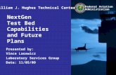 Federal Aviation Administration NextGen Test Bed Capabilities and Future Plans Presented by: Vince Lasewicz Laboratory Services Group Date: 11/05/09 William.