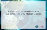 1 ESSENCE: Biosurveillance in Support of the DoD Health Mission.