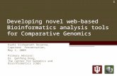 Developing novel web-based Bioinformatics analysis tools for Comparative Genomics Kashi Vishwanath Revanna, Capstone Presentation, May 1, 2009 Primary.