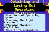 11-1 Obtaining and Laying Out Operating Facilities Functions Of Operating System Functions Of Operating System Choosing The Right Location Choosing The.