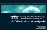 Introduction Purpose – To analyze the current CSB website while comparing it to the current website at Appalachian State’s Walker College of Business.