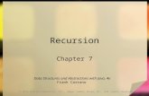 Recursion Chapter 7 © 2015 Pearson Education, Inc., Upper Saddle River, NJ. All rights reserved. Data Structures and Abstractions with Java, 4e Frank Carrano.