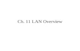 Ch. 11 LAN Overview. Definition of a LAN A communication network that provides interconnection of a variety of data communicating devices within a small.