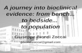 8 February 2012, 12:30-13:10 A journey into bioclinical evidence: from bench... to bedside... to population Giuseppe Biondi Zoccai gbiondizoccai@gmail.com.